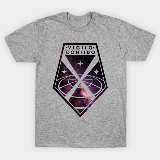 Vigilo Confido X Com galaxies T-Shirt by ilvms